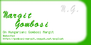 margit gombosi business card